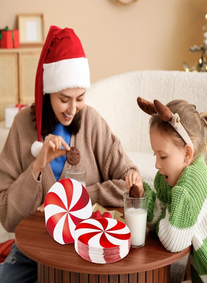 Whaline 100 Pcs Christmas Candy Paper Napkins Luncheon Napkin Xmas Red Foil Disposable Dessert Dinner Napkin for Winter Holiday Baby Shower Birthday Party Table Supplies - Image 5